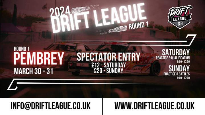 2024 DRIFT LEAGUE round1 crew tickets